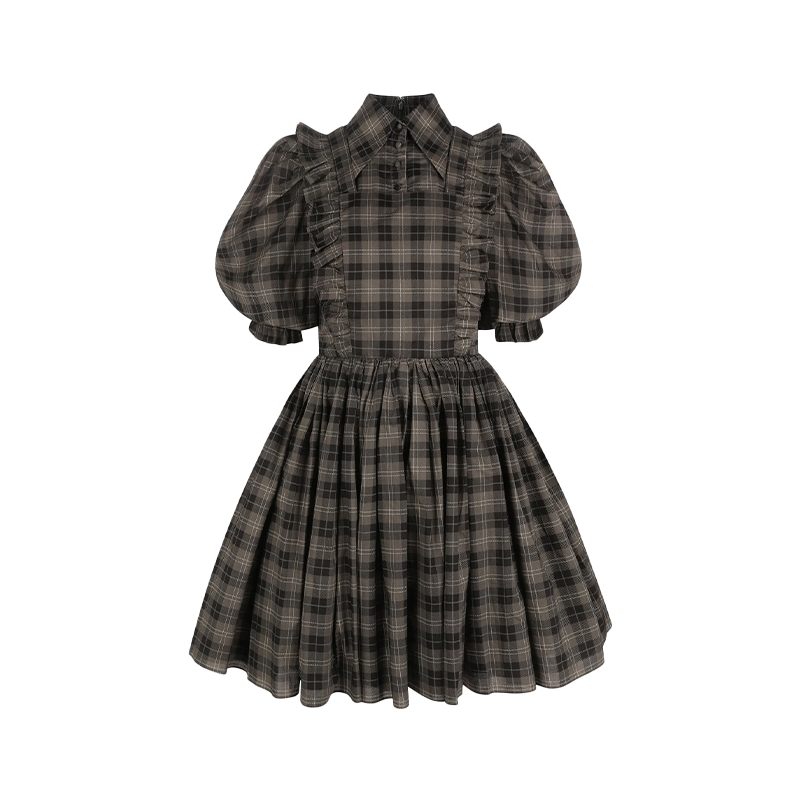 Selkie纯棉娃娃迷你连衣裙