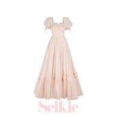 Selkie 纯棉 淡粉色大裙摆礼服裙 Collection 古堡华尔兹少女