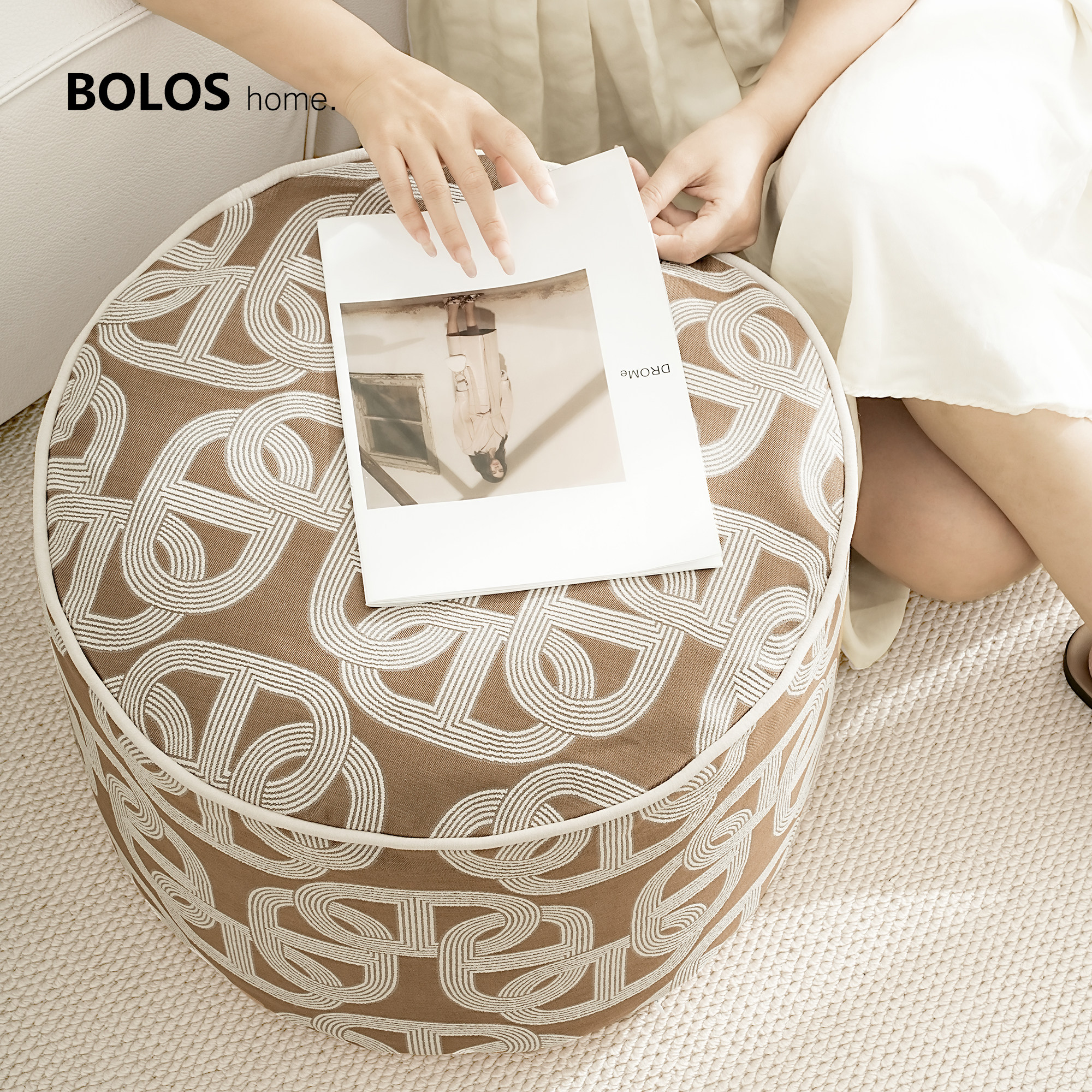 BOLOS HOME燕麦色轻奢蒲团