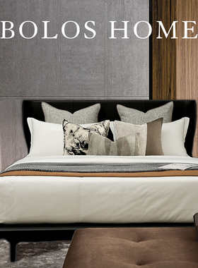 柏洛斯Sundown『落日』现代轻奢酒店床头靠背垫高级感卧室榻榻米
