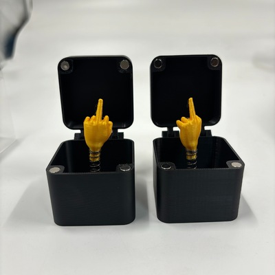 跨境surprise gift Middle Finger in a Box盒子里的中指搞笑