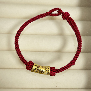 正品黄金手链饕餮黑金图腾足金999手串女纯金送女友老婆七夕礼物