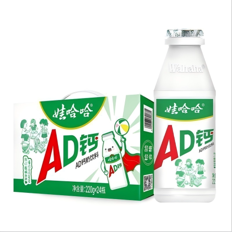 娃哈哈AD钙奶220g*24瓶整箱早餐含乳饮品哇哈哈乳酸奶饮料