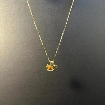 Gulaya necklace 古啦雅 金色小木马吊坠项链轻奢时尚小众锁骨链