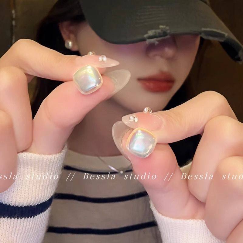 方形珍珠耳钉女2024新款爆款轻奢小众高级感简约气质秋冬耳饰,饰品/流行首饰/时尚饰品新,耳钉,淘宝优惠券,粉丝福利购,淘宝优惠卷