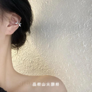 人间小精灵~锆石蝴蝶耳夹仙气韩系ins简约百搭无耳洞耳骨夹女耳饰