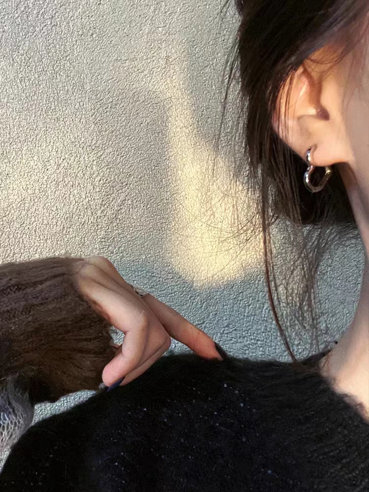 简约小巧爱心耳钉女冷淡风