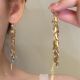 耳坠小众耳饰女 冷淡风2025新款 金色麦穗长款 流苏耳环轻奢气质时尚