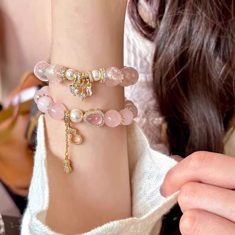 2025新款粉色串珠手链
