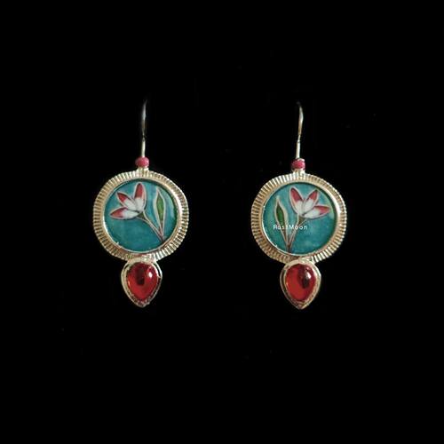 Vintage古著 Lotus Turquoise 耳饰 古着饰品