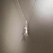 Vintage古着 cat项链 white Picking stars