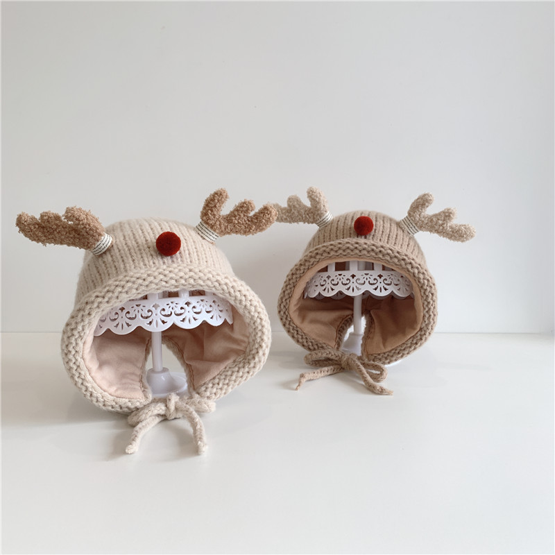 儿童护耳套头宝宝针织帽帽婴儿帽