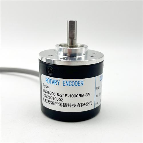 编码器BS38S06-5-24F-1000BM-3M无锡堡德科技光电旋转编码器