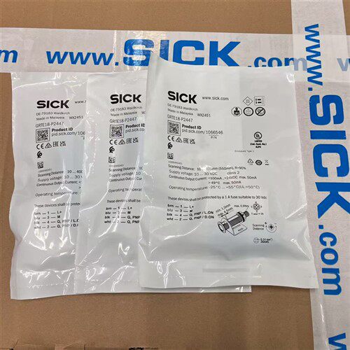 SICK西克圆柱型光电感测器GRTE18-P2447订货号1066546光电开关