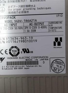 SGDV-1R6A21A 伺服驱动器 成色漂亮 保修3个月 议价