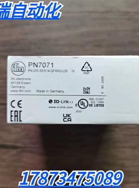 全新原装正品 IFM PN7071 压力传感器 现货销售