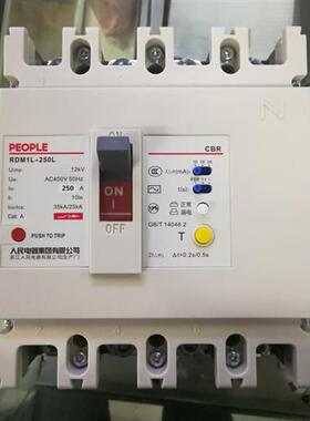 剩余电流动作断路器RDM1L-250L/4300B 漏电开关 量大价优