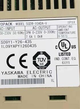 SGDM-10ADA-V伺服驱动器成色漂亮保修3个月 议价