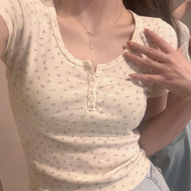 可爱甜美纯欲外穿内搭碎花小吊带背心女夏季修身显瘦打底短款上衣