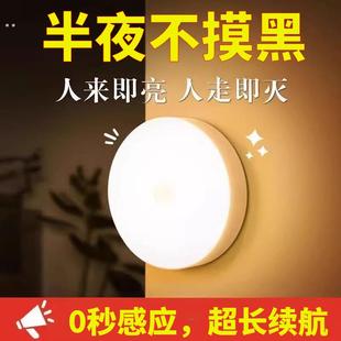 智能感应小夜灯人体自动感应家用夜间楼道灯起夜走廊楼道感应灯