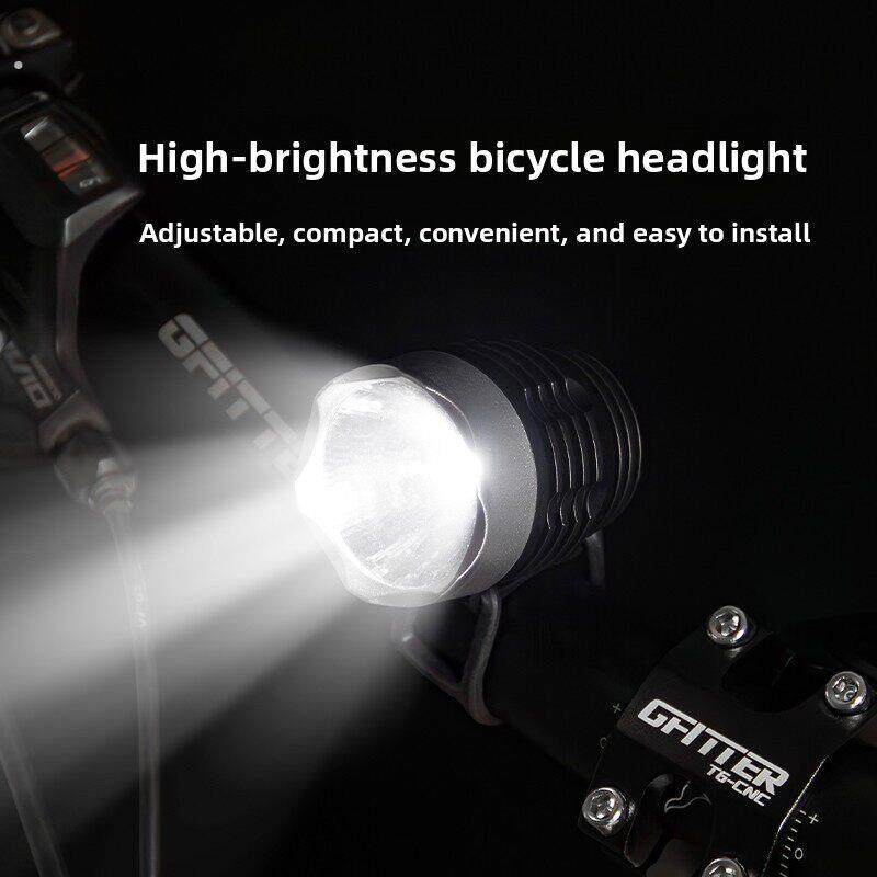 自行车大灯强光夜间骑手手电筒山地车配件户外防水道路突出照明设