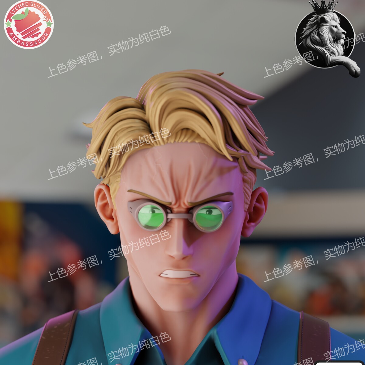 独家gk白模咒术回战3d打印模型白模上色练习高颜值网红仿真房间