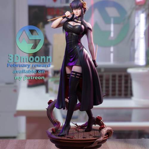 间谍过家家约尔福杰3d打印模型文件STL数据文件高精度24H自动发货