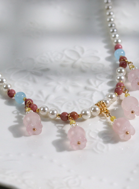 古典新中式铃兰璎珞项链