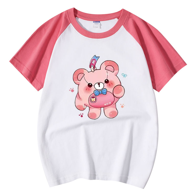 圆领洋气短袖蛋仔童装