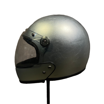 银箔哑光全盔复古头盔