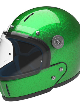 Green Flake绿葱-VELDT碳纤维复古头盔