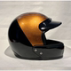纵条黑铜 上下黑铜 VELDT碳纤维复古机车头盔 前后黑铜 铜箔黑亮
