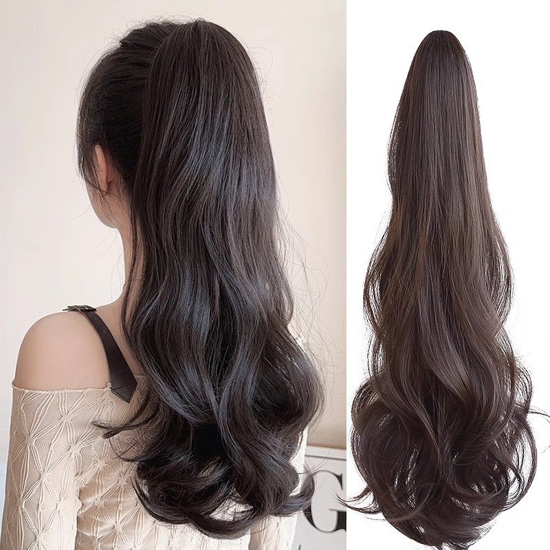 假发马尾女抓夹真发假辫子高低发束发尾超轻半扎卷发中长发绑带式,美发护发/假发,马尾,淘宝优惠券,粉丝福利购,淘宝优惠卷