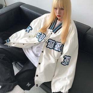ins外套女春秋2025年新款薄款韩版宽松学生百搭夹克棒球服潮大码