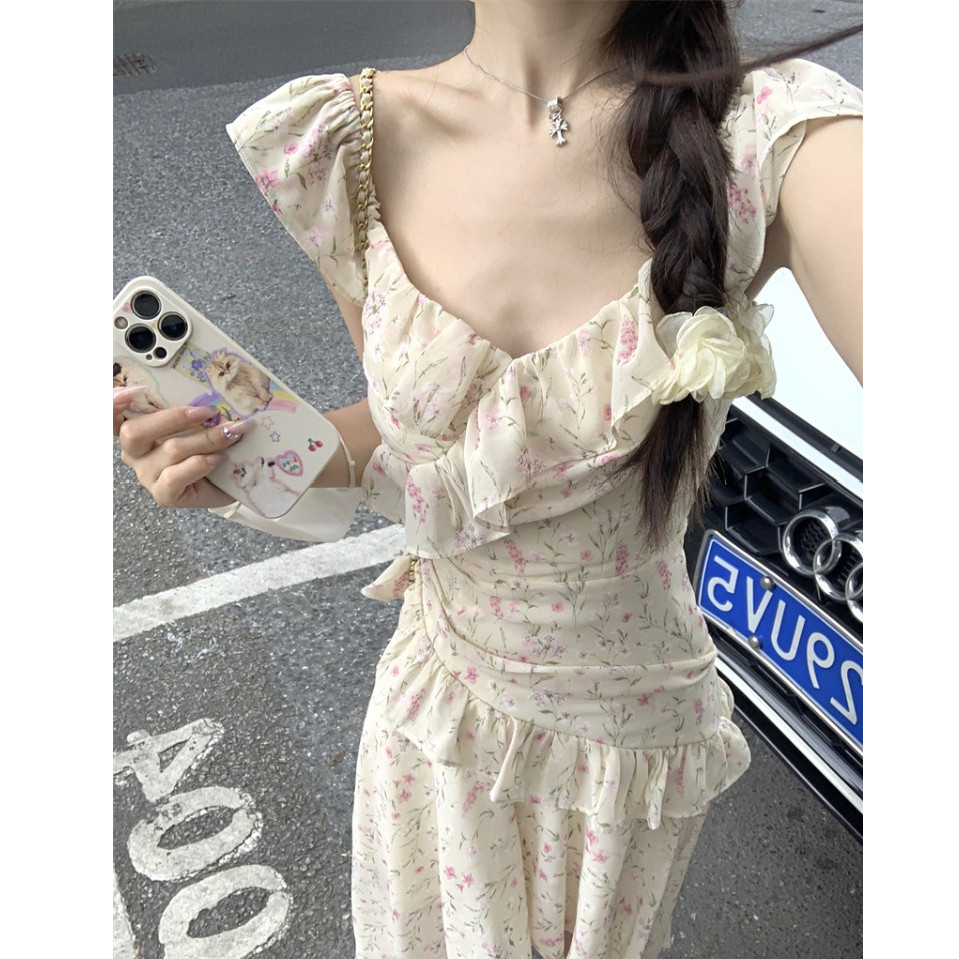 2025年春夏季新款小清新碎花不规