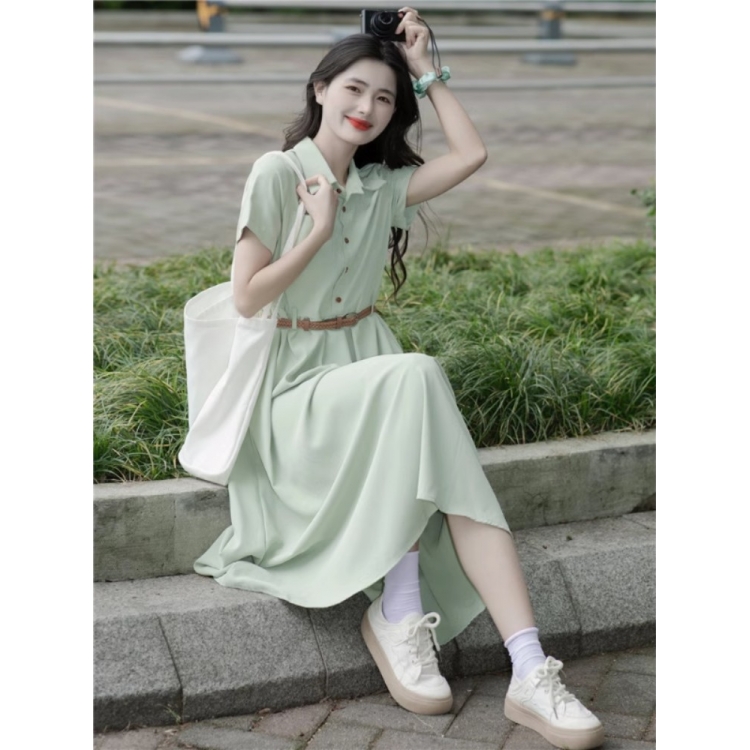 茶歇法式桔梗复古温柔风气质高级