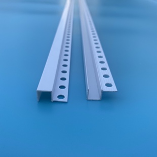 单边几字条PVC塑料U型凹槽分隔封边条石膏板天花工艺槽阴影缝收口