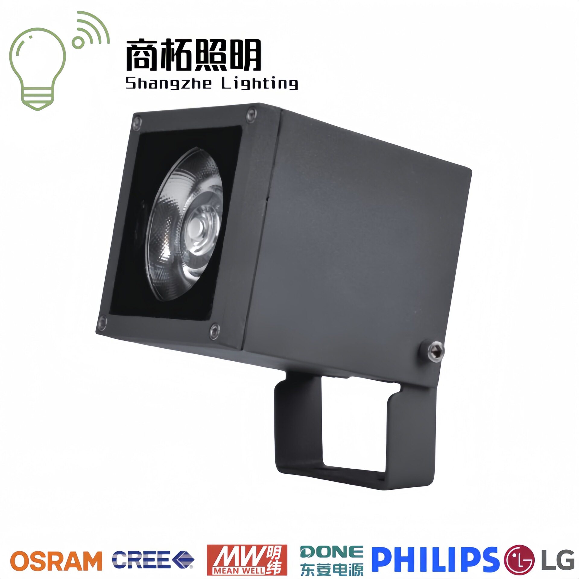 厂家直销 10W15W20W25W30W40W户外防水 led投光灯 COB方形投射灯