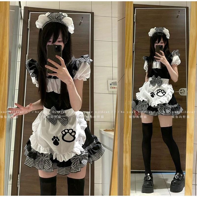 女仆装大码长款男穿男装大佬洛丽塔COS女佣服Cosplay男仆装