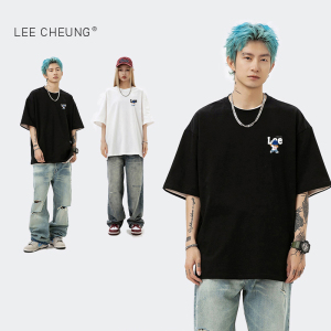 LEE CHEUNG2024新款原创潮牌短袖T恤时尚百搭男女情侣款