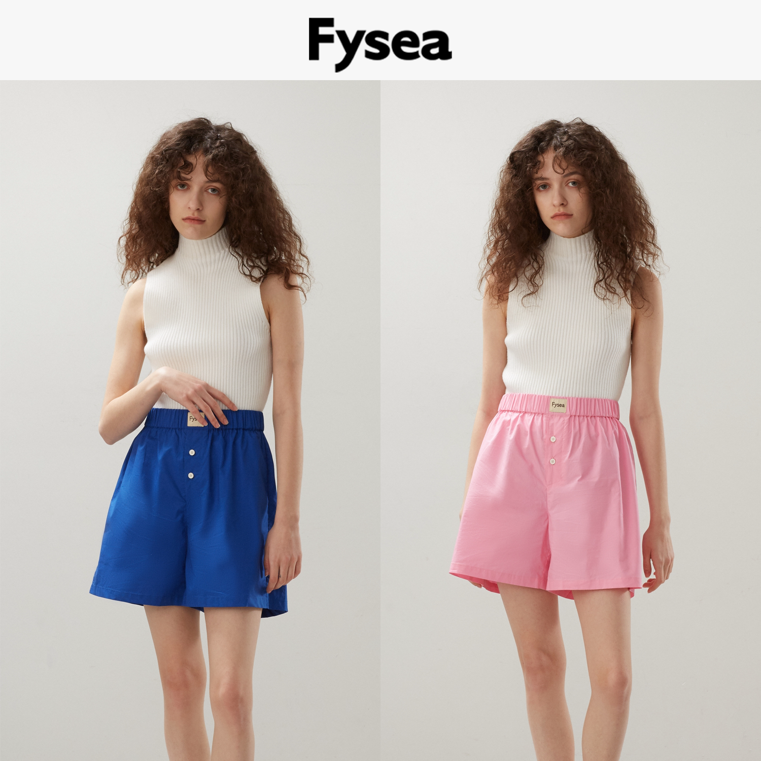 Fysea长绒棉睡裤短裤女可外穿图片
