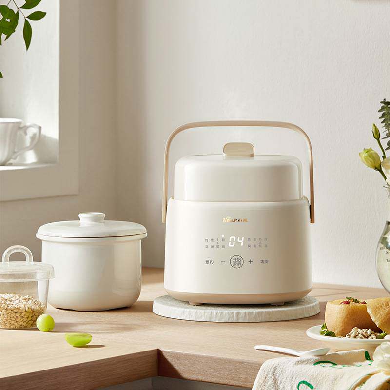 官方品牌小熊DDZ-J10P1电炖锅 炖汤盅1L容量燕窝电炖盅隔水炖锅宝