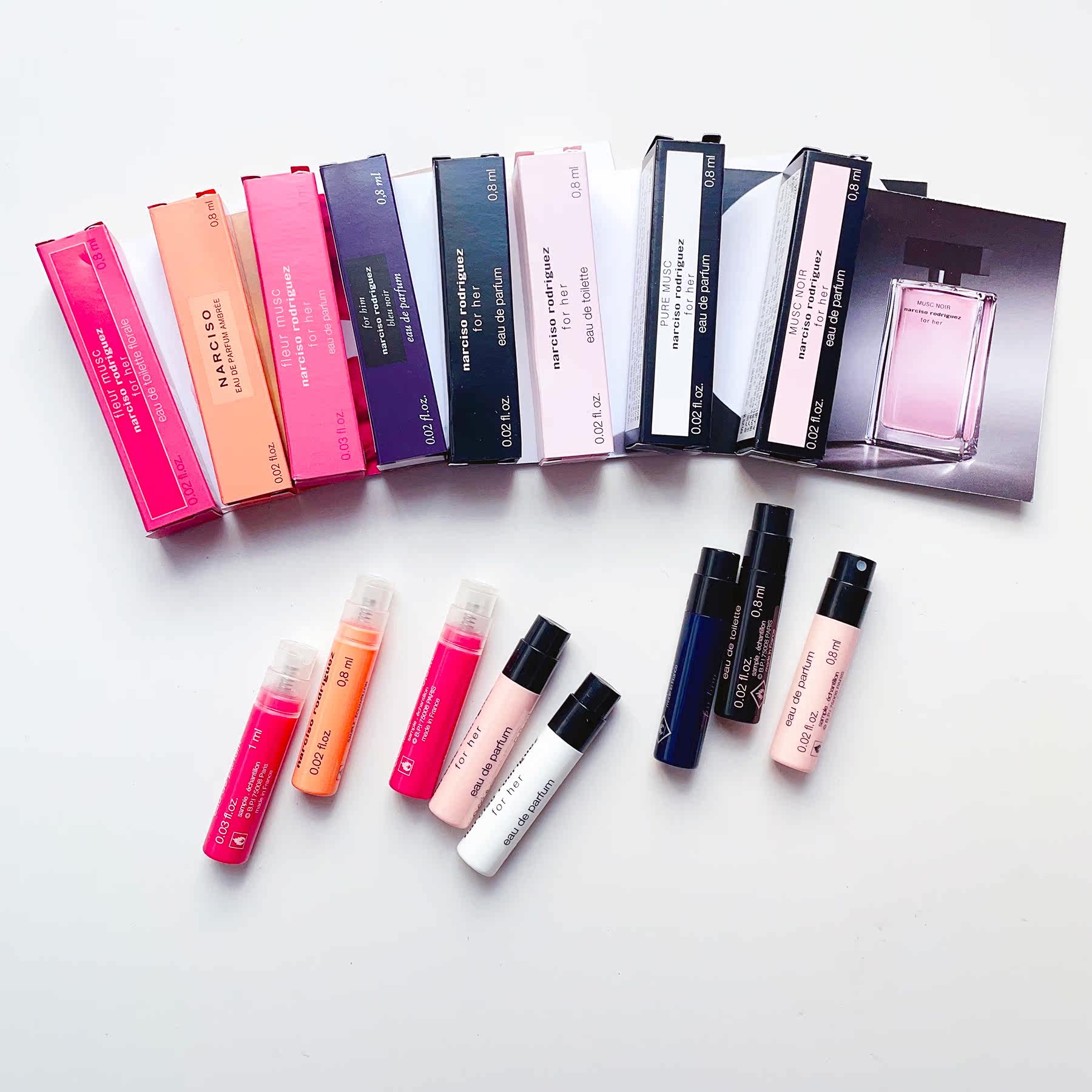 narciso纳西索香水小样同名女士诱人花卉琥珀霞光幕蓝男士0.8ml