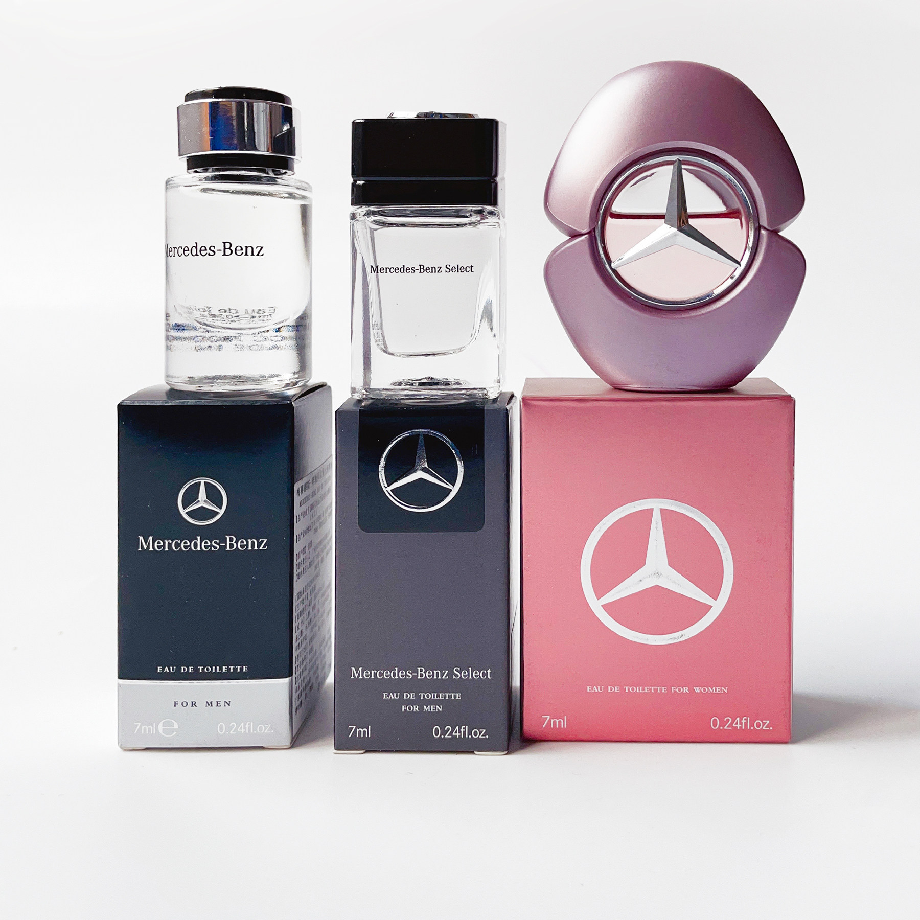 正品德国Benz奔驰香水小样星选同名男士清新女士淡持久干爽Q版7ml