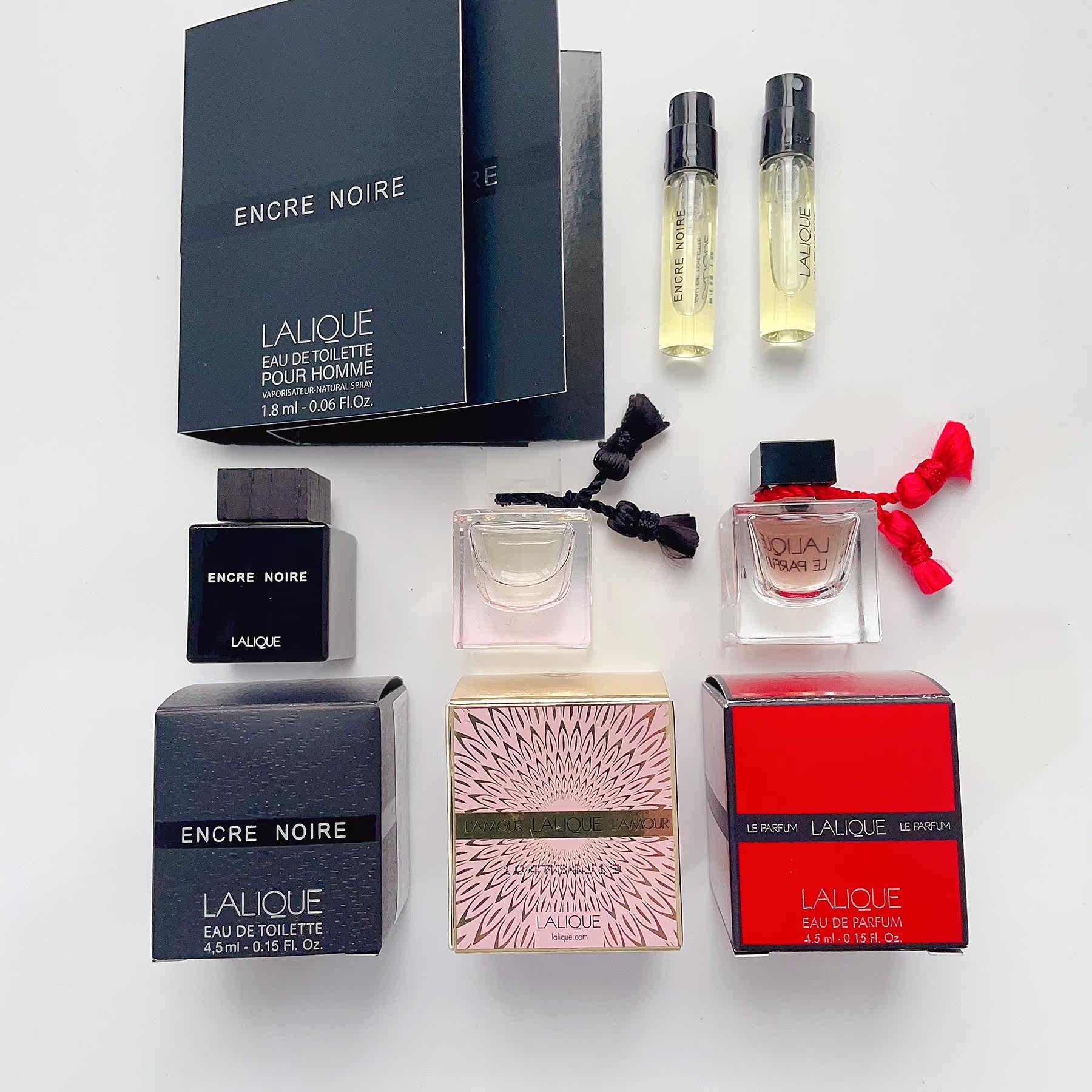 法国正品Lalique 莱俪香水小样墨恋男士淡香清新持久试香Q版4.5ml