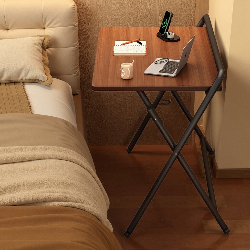 床边桌可移动学生家用简约小型懒人书桌可升降卧室宿舍学习电脑桌
