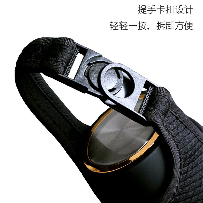 速发名用通奥随行杯套防烫摔保护套保手水杯玻璃杯温提布袋可斜挎