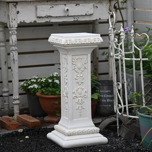 速发柱子装饰复件欧式别墅花园庭院婚庆台摆古化底花盆花架外座