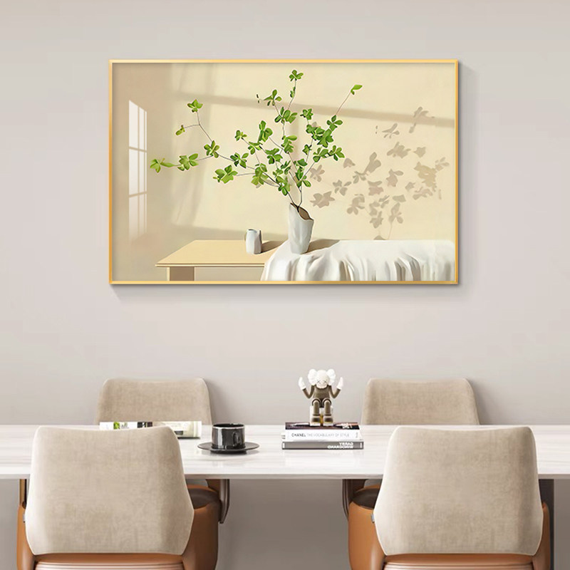 速发创厅装饰画简约饭厅墙面装饰壁画客厅挂画花卉画餐意酒杯墙画