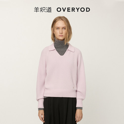 【100%山羊绒】羊织道针织上衣女